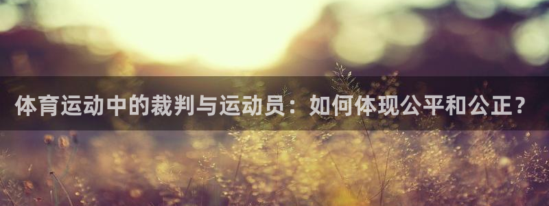 球速体育：体育运动中的裁判与运动员：如何体现公平和公正？